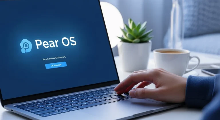 Pear OS 8 Linux: új fiók jelszó beállítása és telepítési jogosultság