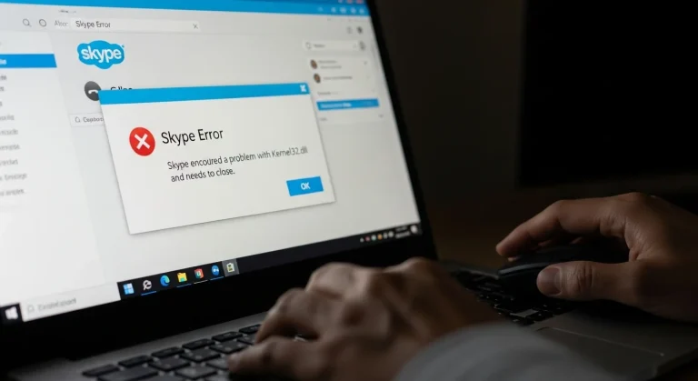 Skype hiba Kernel32.dll üzenettel: megoldási útmutató