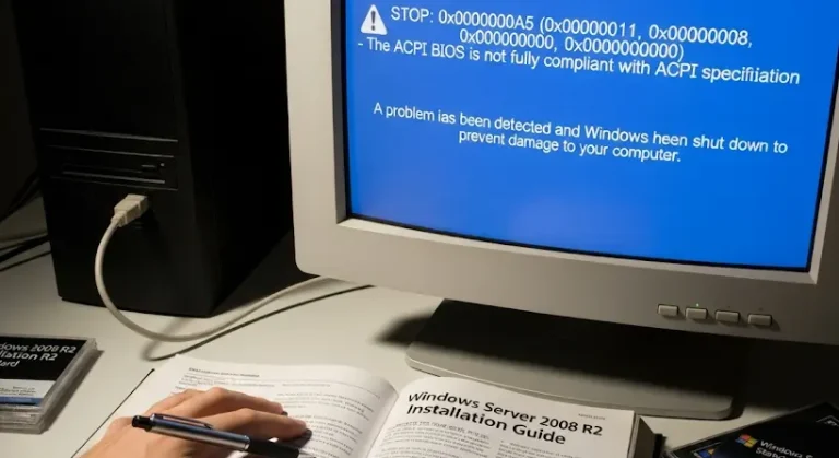 Windows Server 2008 R2 Standard telepítési problémák