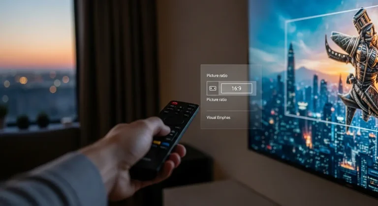 Képarány beállítások LED TV-n HDMI csatlakozással filmekhez