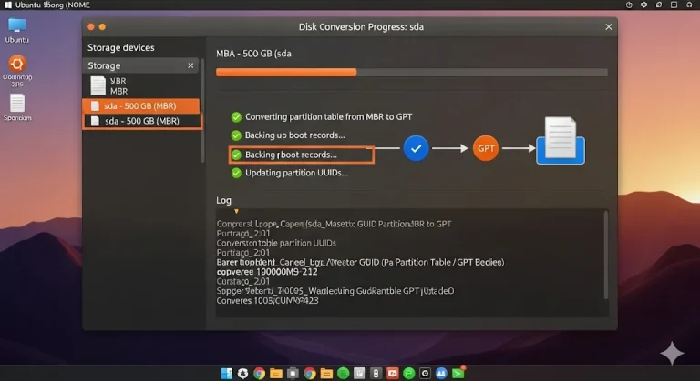 Ubuntu: MBR lemez visszaállítása GPT-re: érdemes-e?