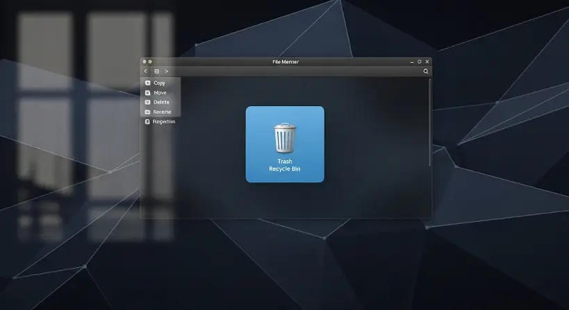 Fájlkezelő Linuxra: Kizárólag kukába helyezés opcióval