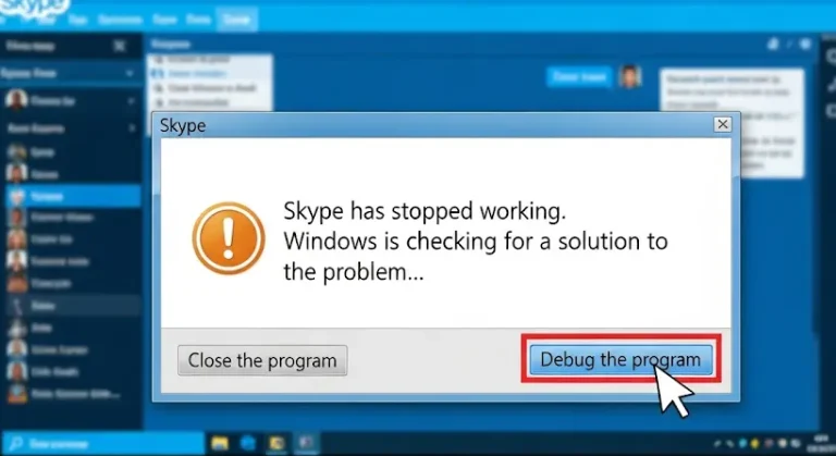 Skype lefagyás és „működése leállt” hiba: megoldási útmutató