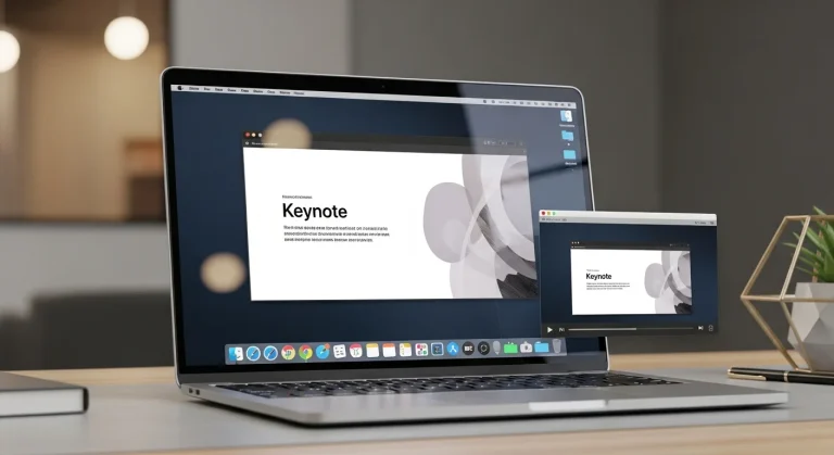 Keynote prezentáció minimalizálása Macen lejátszás közben