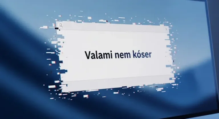Rendszerproblémák elhárítása: „valami nem kóser” hibaüzenet