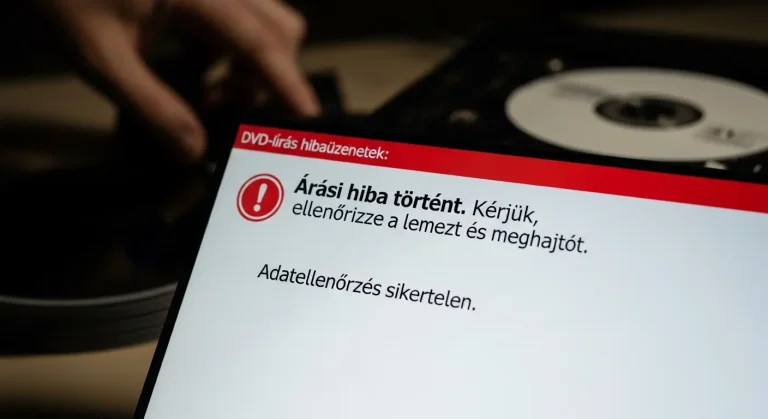 DVD-írás hibaüzenetek: Mit jelentenek és mit tegyünk?