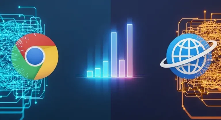 Adatforgalom böngészőkben: Chrome vs. alapértelmezett böngésző