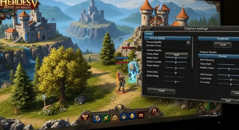 Heroes of Might and Magic 5 grafikai beállítások: automatikus visszaállás javítása