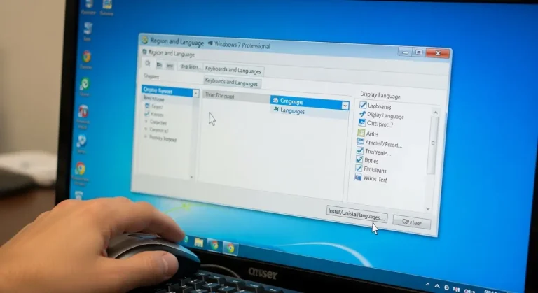 Nyelvváltás Windows 7 Professional operációs rendszerben