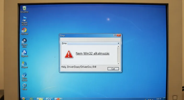 DriverDoc telepítési probléma XP-n: „Nem Win32 alkalmazás” hiba