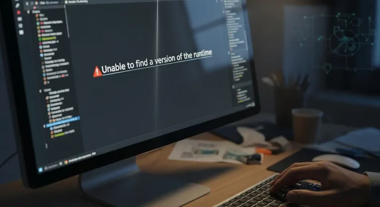 Programindítási hiba: „Unable to find a version of the runtime” üzenet