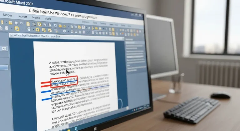 Átírás beállítása Windows 7-es Word programban