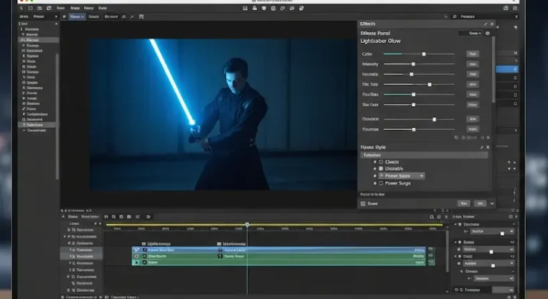 Star Wars kisfilmek készítése videószerkesztő programokkal (lézerkard effekttel)