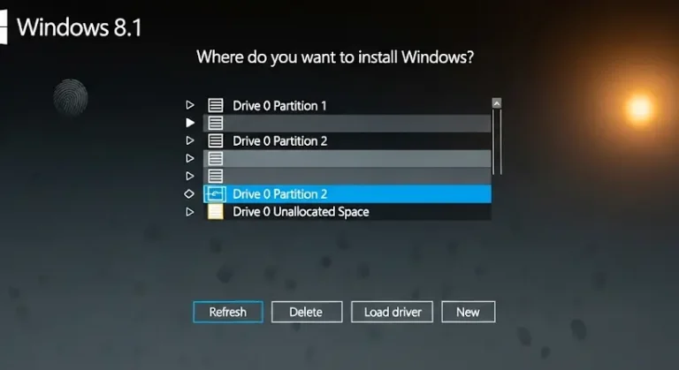 Windows 7 helyett Windows 8.1 telepítése: a 100 MB-os partíció kezelése