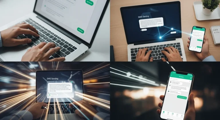 SMS küldés PC-ről telefonon keresztül: gyorsabb gépelés