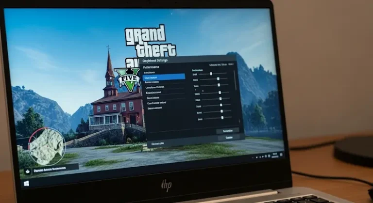 GTA 5 futtatása HP Pavilion E051sh számítógépen: Grafikai beállítások és teljesítmény
