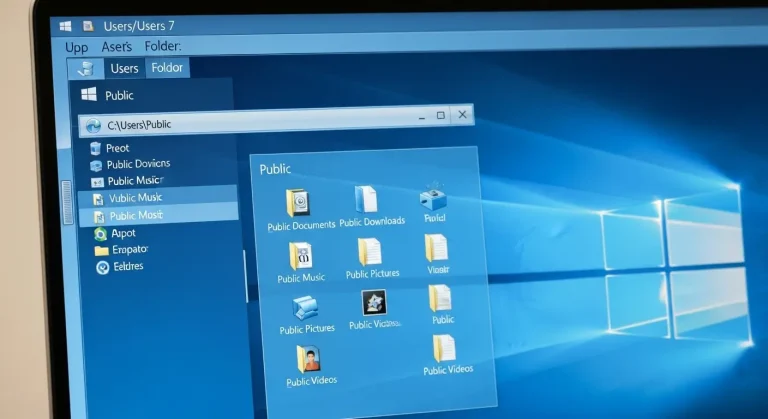 Nyilvános mappa a Windows 7 Users mappájában: Mire jó?