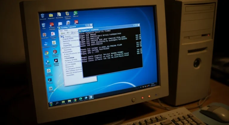 Windows 7 lapozófájl használatának ellenőrzése