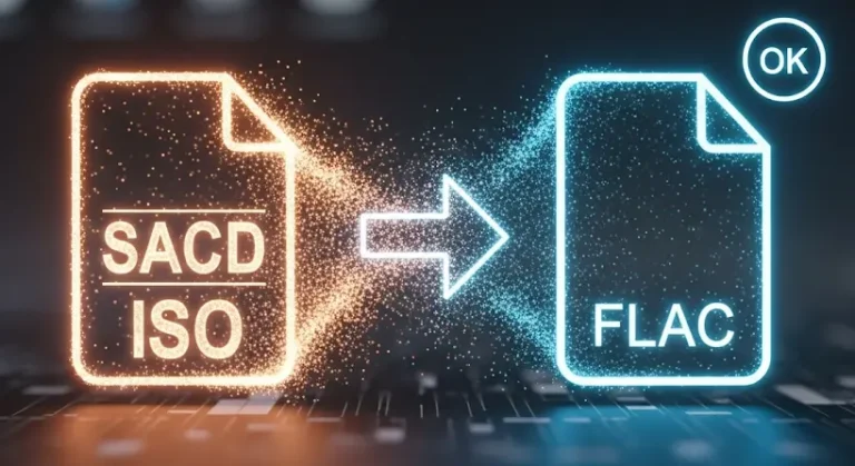 SACD ISO konvertálása FLAC-be minőségromlás nélkül