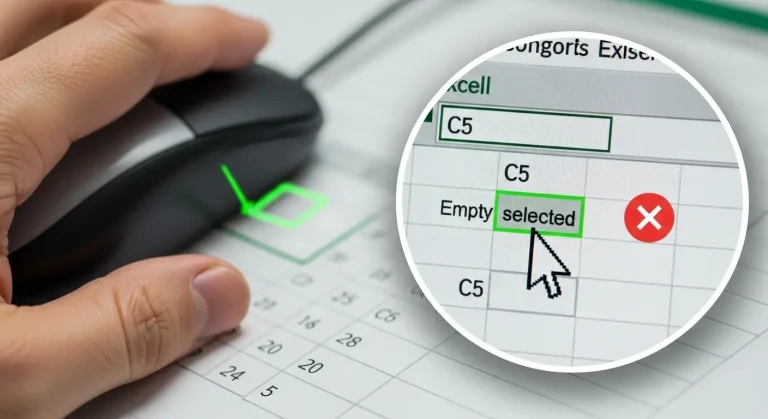 Excel kijelölési probléma: Nem jelöl ki cellákat