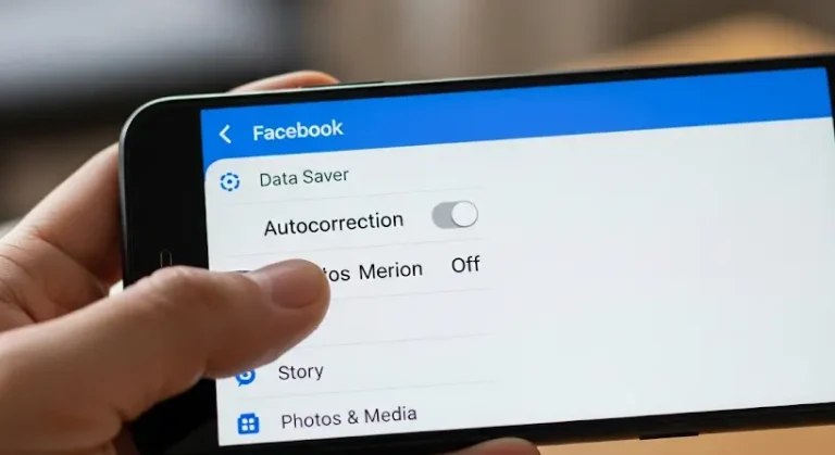 Íráskorrekció kikapcsolása Facebook Messengerben Androidon