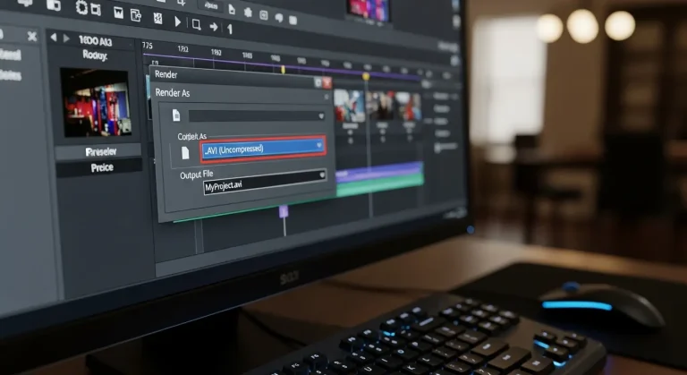 Sony Vegas Pro 11: videó exportálása .AVI formátumba