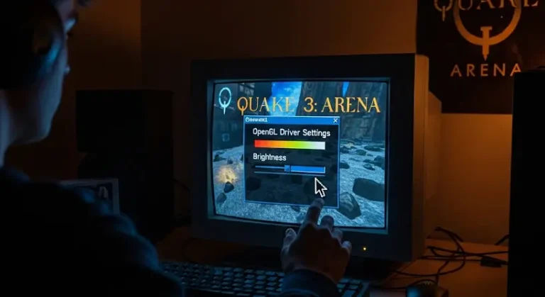 Quake 3: Arena fényerő beállítása OpenGL driverből