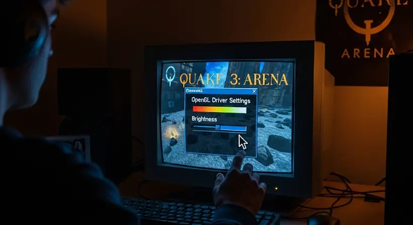 Quake 3: Arena fényerő beállítása OpenGL driverből