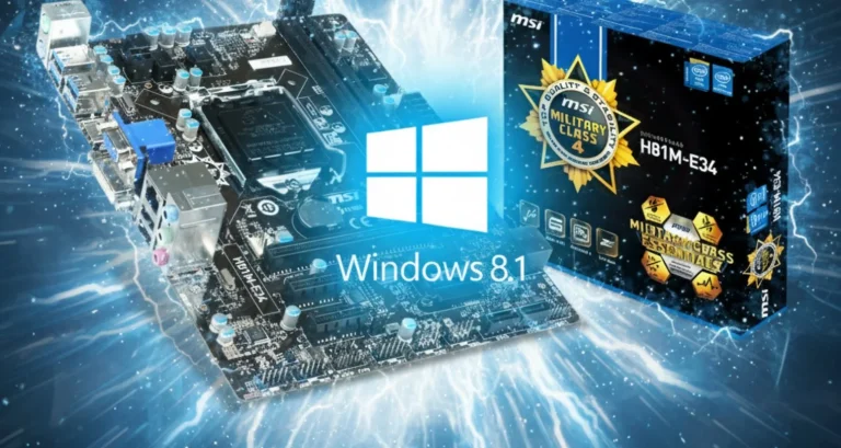 MSI H81M-E34 alaplap: Windows 8.1 és UEFI futtatása