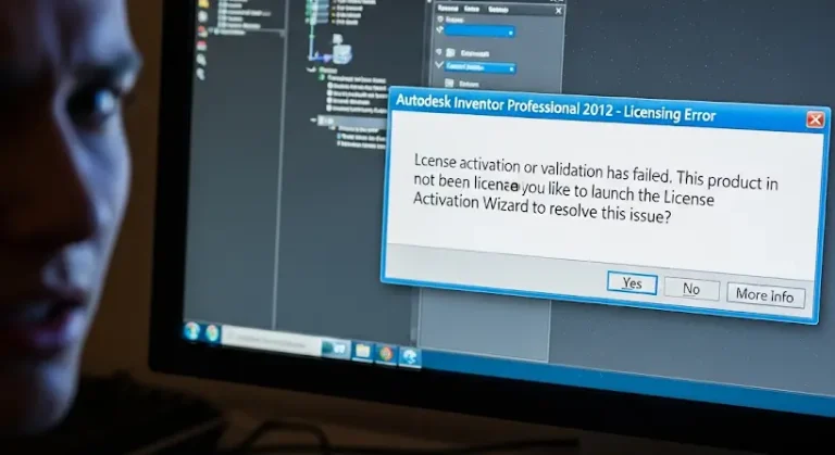 Autodesk Inventor Professional 2012 licencelési hiba: X-Force probléma