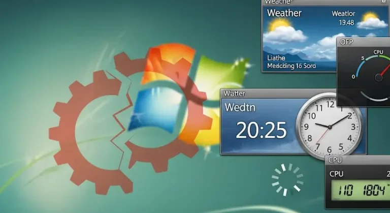 Windows 7 minialkalmazások: Miért nem frissülnek?