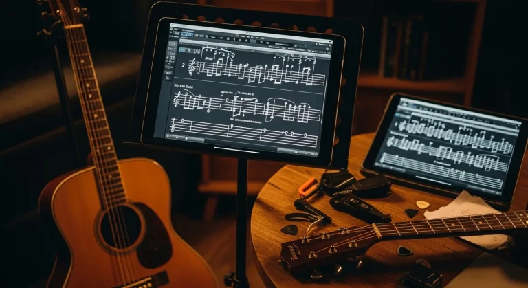Gitár Pro 5: kották és tabulatúrák megnyitása