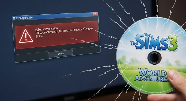 Sims 3 Álomállások telepítési hiba: „Lemezhitelesítés sikertelen” üzenet