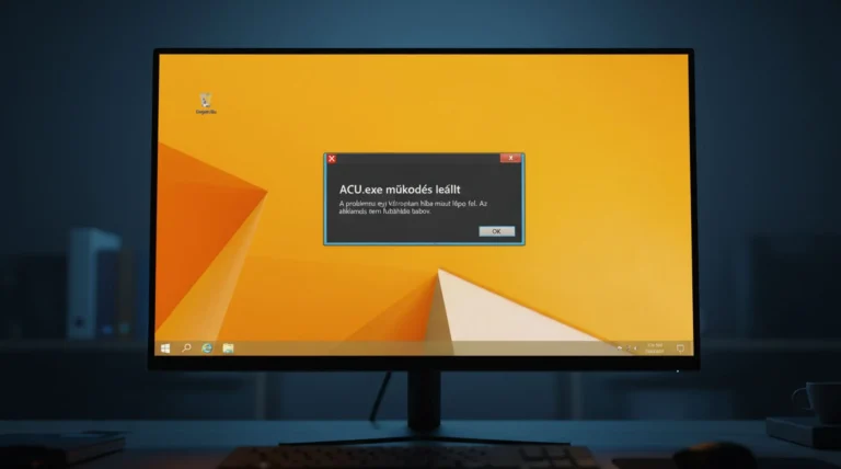 ACU.exe működés leállt hiba Windows 8.1 64 biten: megoldások