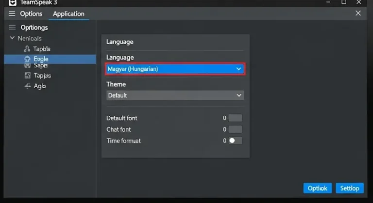 TeamSpeak 3 nyelv beállítása: Hogyan legyen magyar?