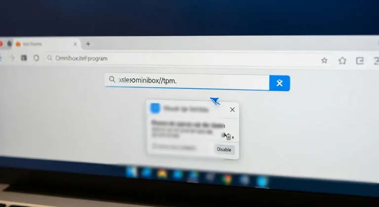 Omniboxes program eltávolítása Chrome-ból és előugró ablakok tiltása