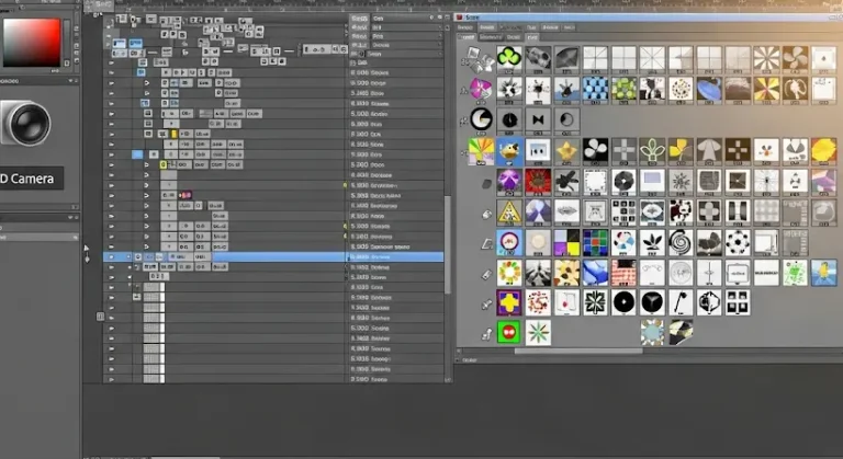 Kamera beállítása és előkészített elemek használata Adobe Flash CS5-ben