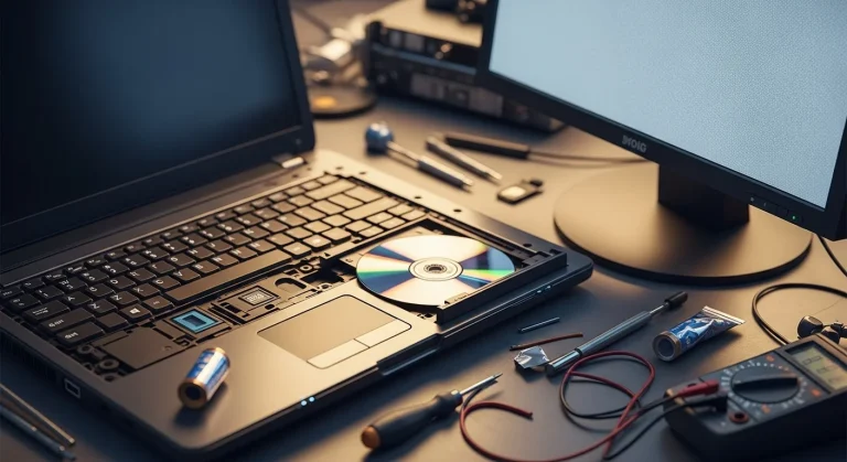 Rendszertelepítés DVD-ről hibás CPU-jú, képernyő nélküli laptopra