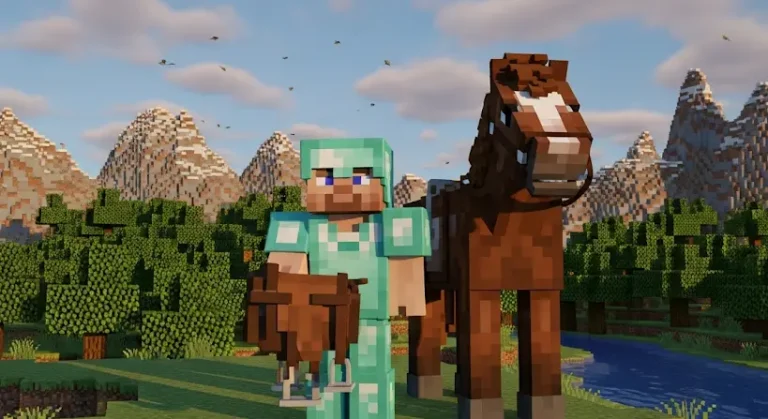 Ló megszelídítése és megülése Minecraftban