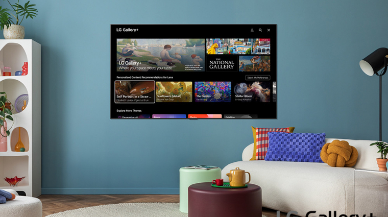 Az LG Gallery+ falba olvad, és teljesen átírja az egész nappalidat