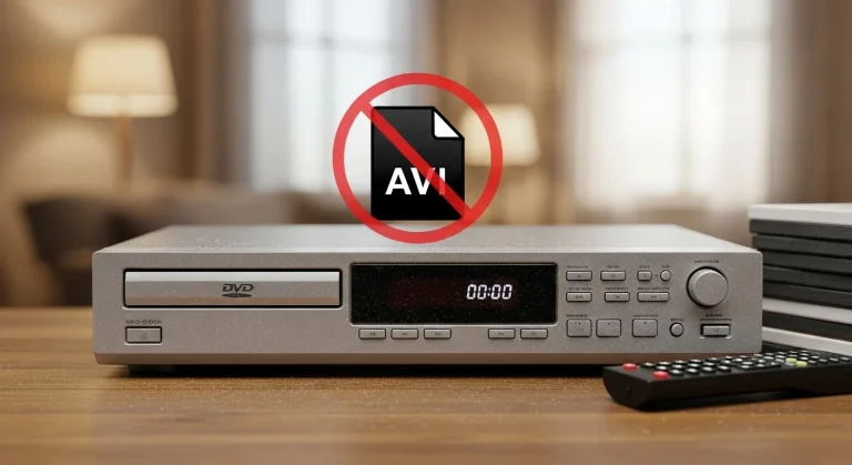 Asztali DVD lejátszó: miért nem játssza le az AVI formátumot?