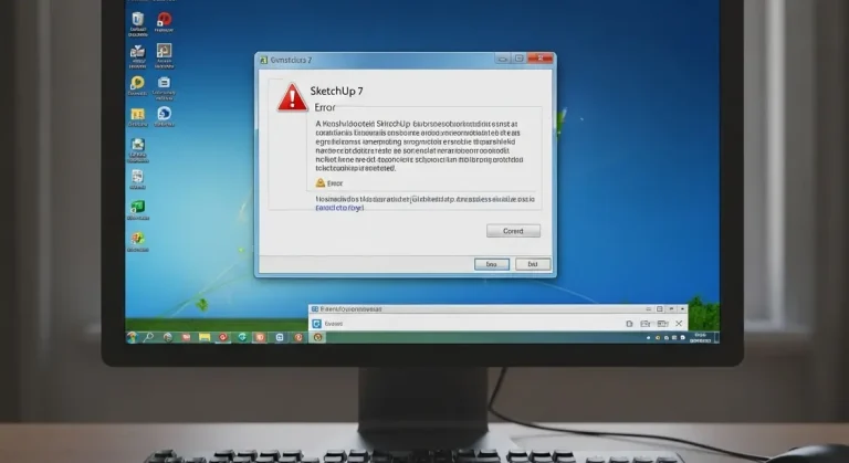 SketchUp indítási problémák Windows 7-en (XP után)